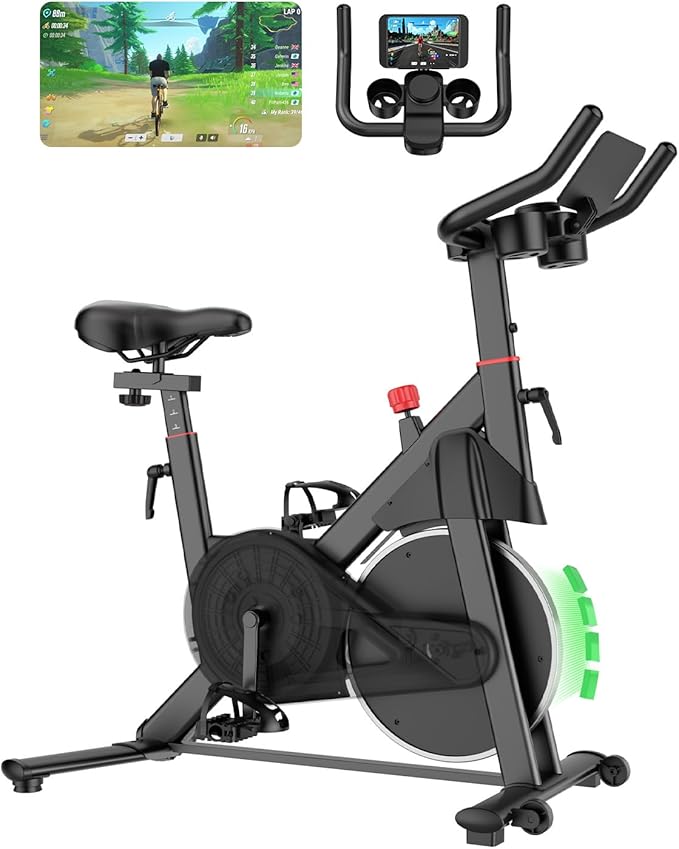 MJWW Indoor Exercise Bike, 32‑Level Magnetic Resistance (300 lb Capacity)